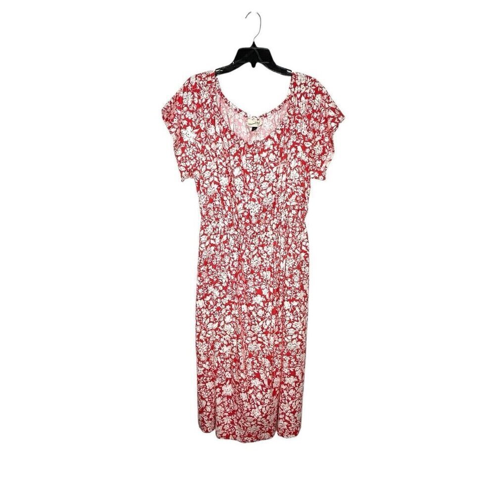 Universal Thread Floral Midi Dress Sz XXL Cutout back Cottagecore Boho Peasant